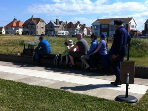Grand Opening - First passenger train of the day