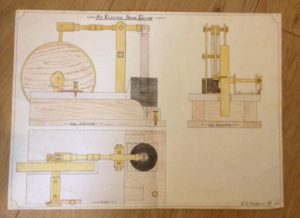 Bill Ballard - NWMES member's drawing of an electric beam engine