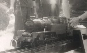 Not many photos depicting this loco. PJ Harrison's 4-6-4 tank. Based on a Stanier Black 5 (LBSC Doris?.)